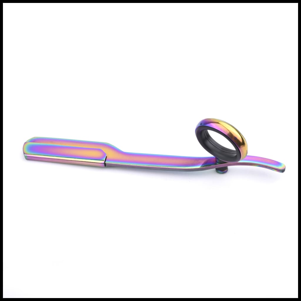 Ringblade - Rainbow Titanium Straight Edge Razor Patented Design ...